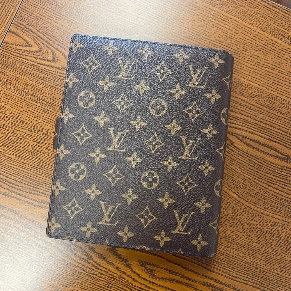 Louis Vuitton Monogram Agenda Cover - Brown & Gold Hardware